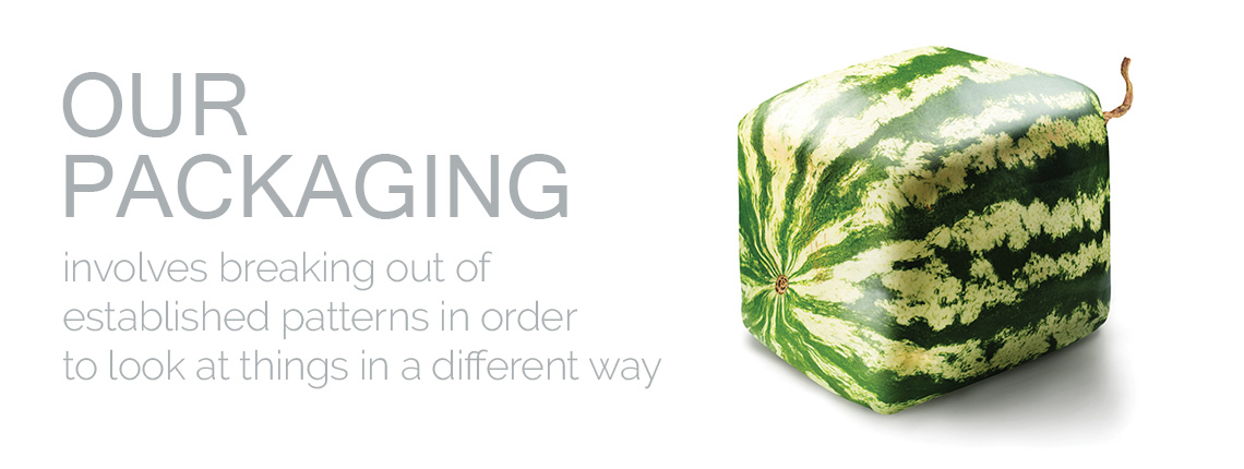 Our packaging involves breaking out of established patterns in order to look at things in a different way.